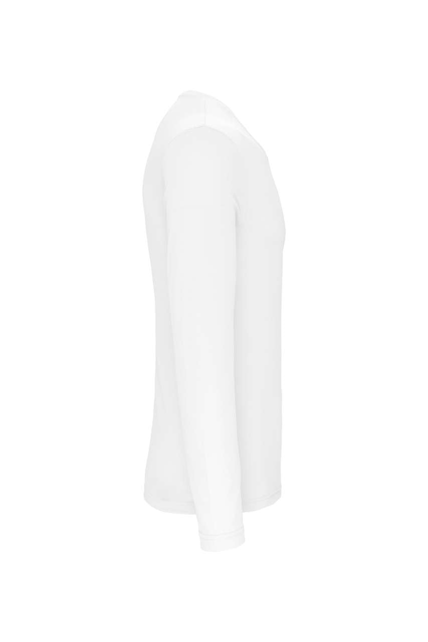 MEN'S LONG-SLEEVED SPORTS T-SHIRT - White - Additional