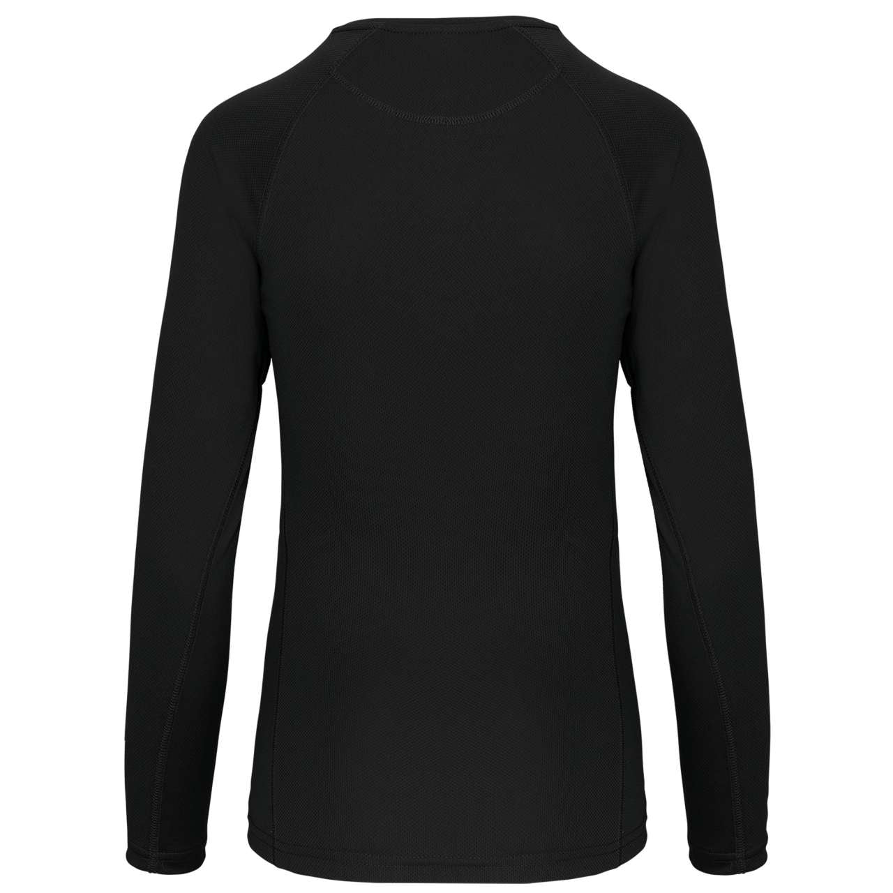 LADIES' LONG-SLEEVED SPORTS T-SHIRT - Black - Additional