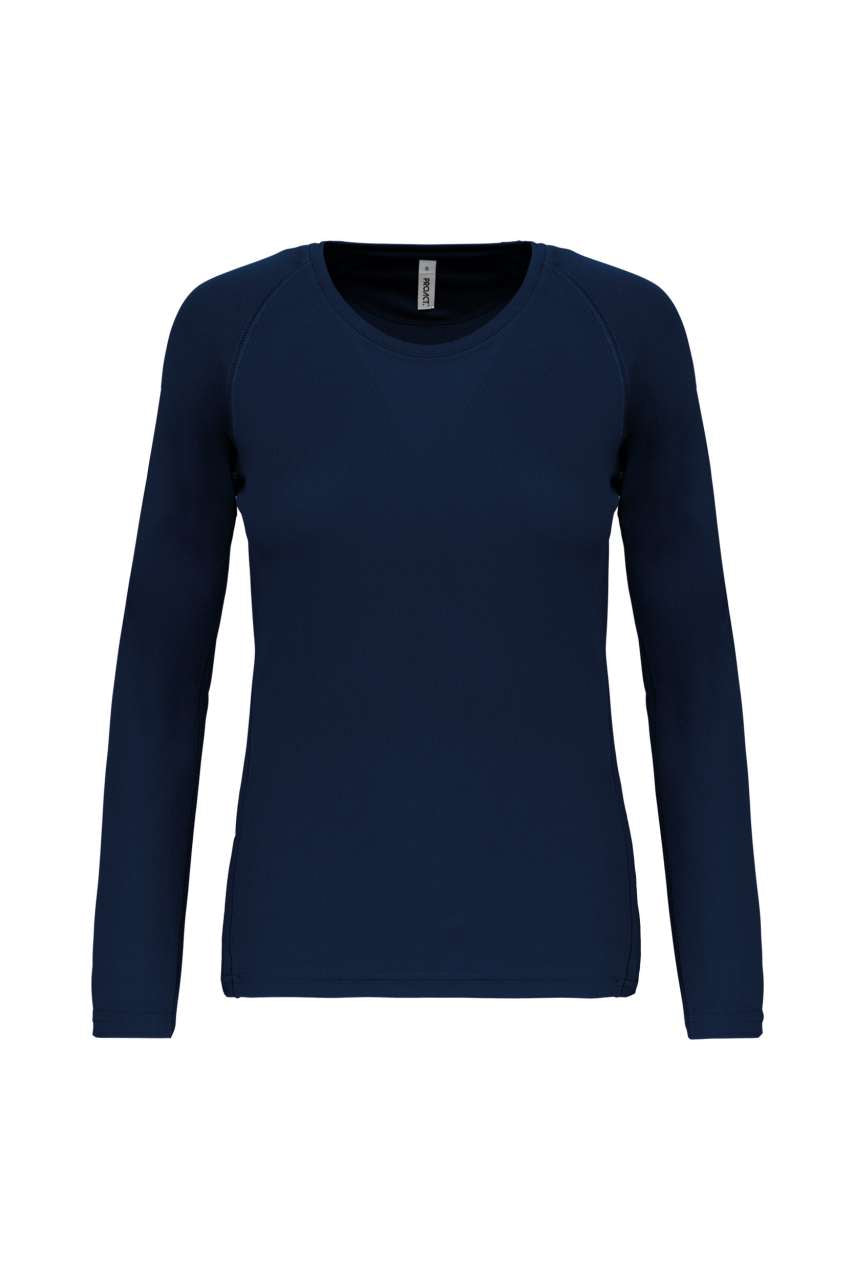 LADIES' LONG-SLEEVED SPORTS T-SHIRT - Sporty Navy - Main