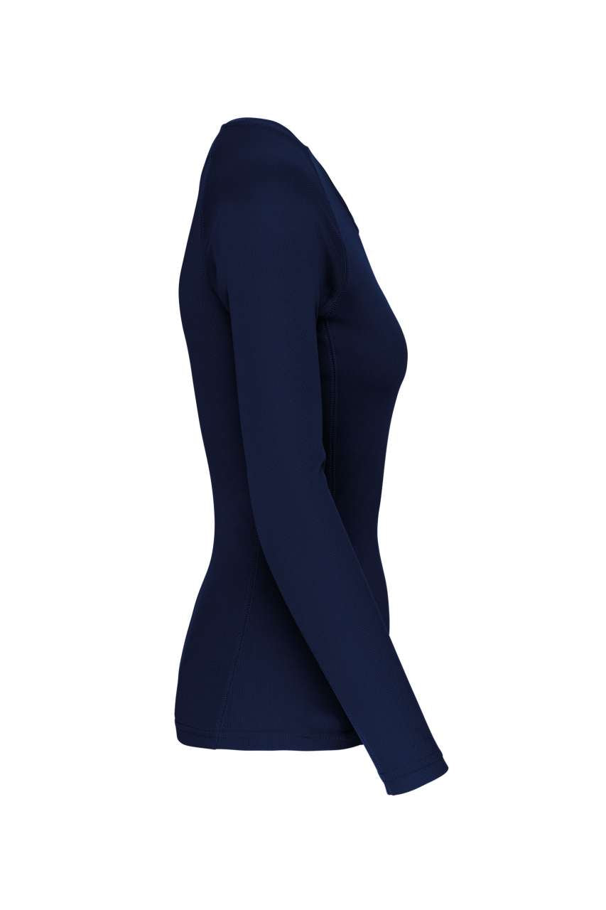 LADIES' LONG-SLEEVED SPORTS T-SHIRT - Sporty Navy - Additional