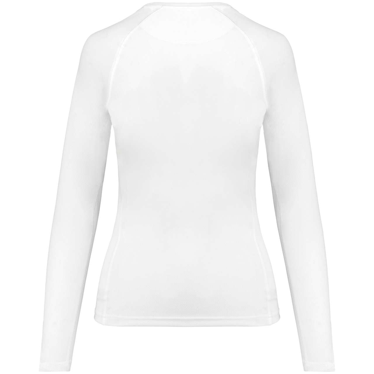 LADIES' LONG-SLEEVED SPORTS T-SHIRT - White - Additional