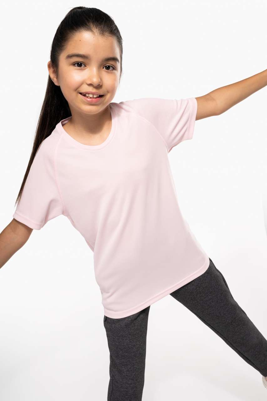 KIDS' SHORT SLEEVED SPORTS T-SHIRT - White - Additional