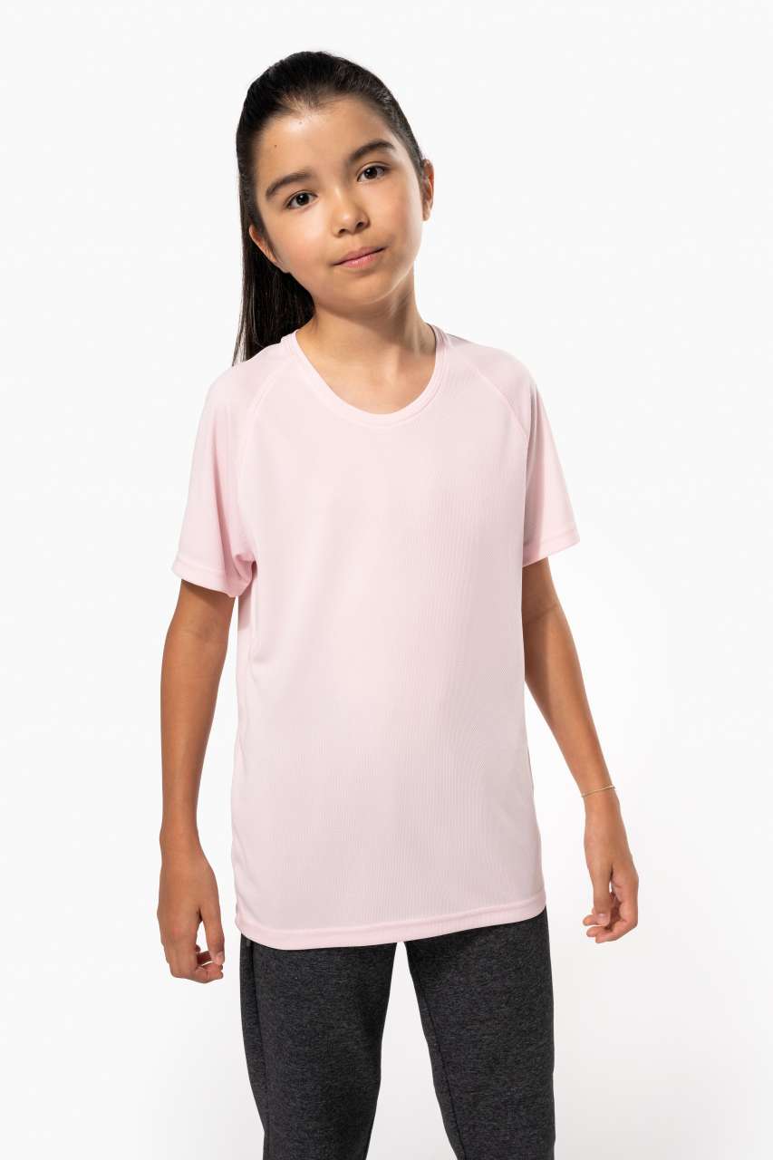 KIDS' SHORT SLEEVED SPORTS T-SHIRT - White - Additional