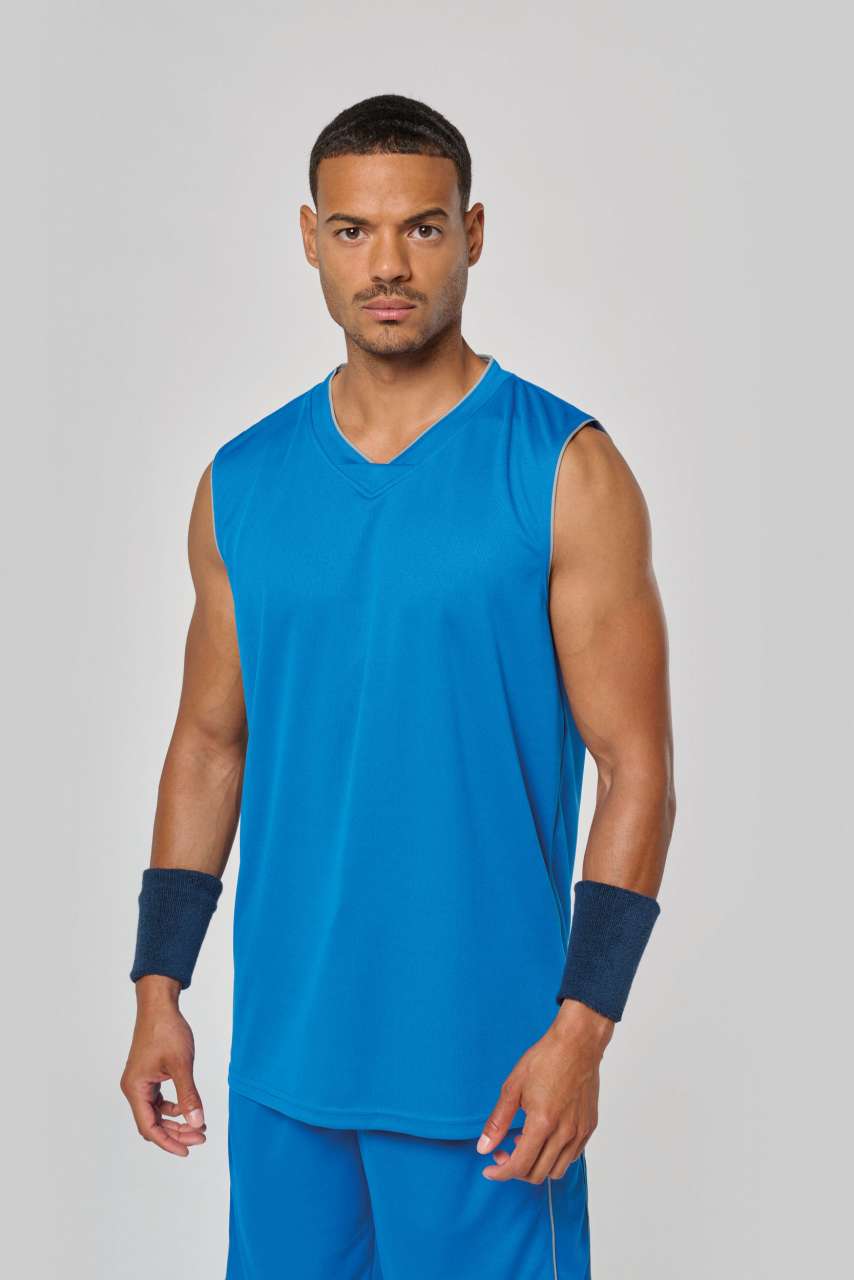 MEN'S BASKETBALL JERSEY - Sporty Royal Blue - Model