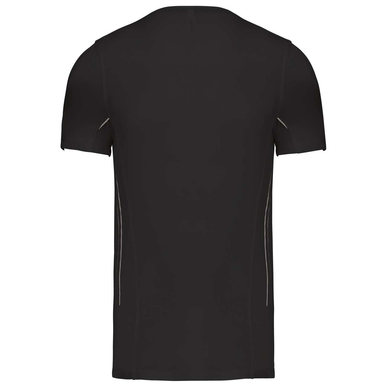 MEN'S SHORT-SLEEVED SPORTS T-SHIRT - Black/Silver - Additional