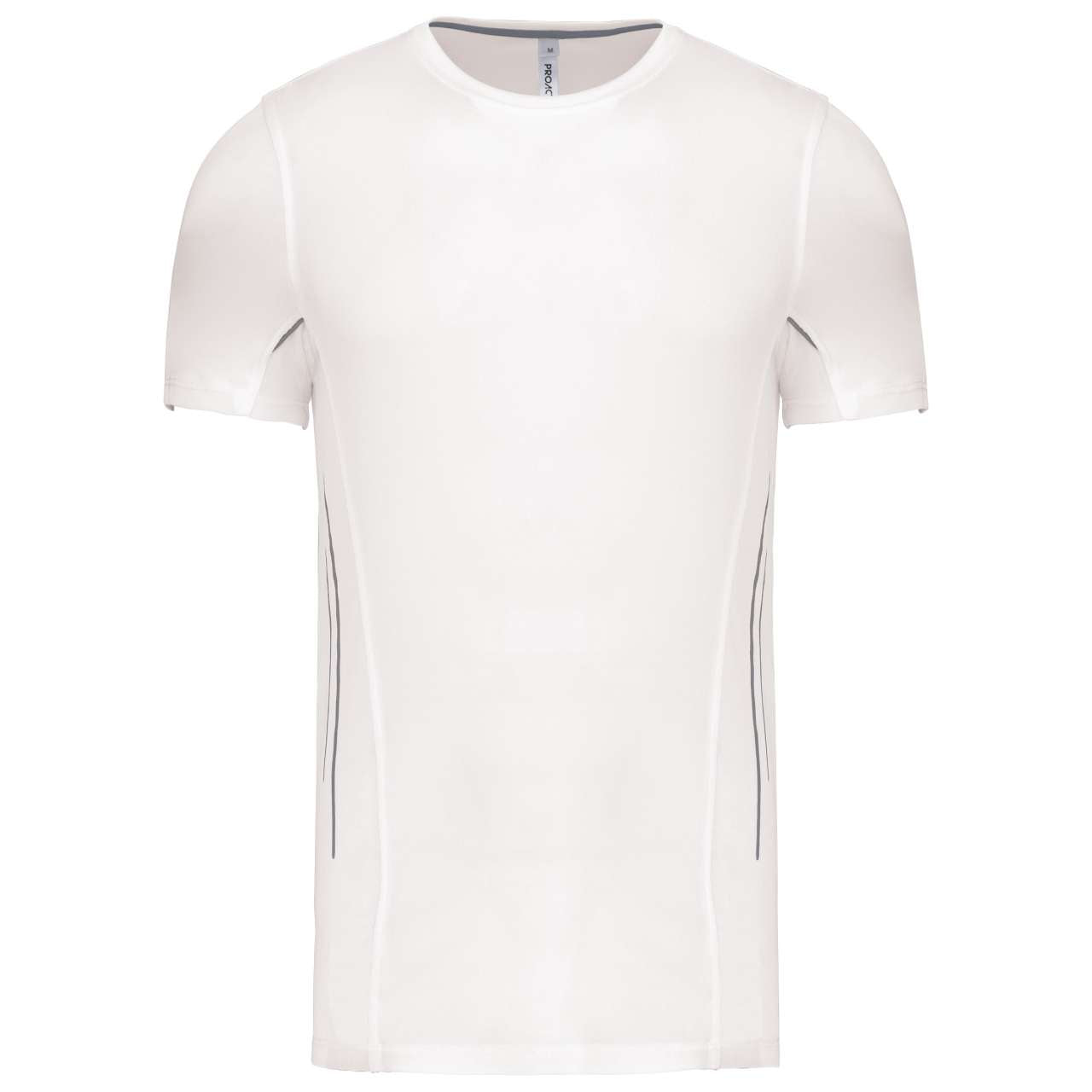 MEN'S SHORT-SLEEVED SPORTS T-SHIRT - White/Silver - Main