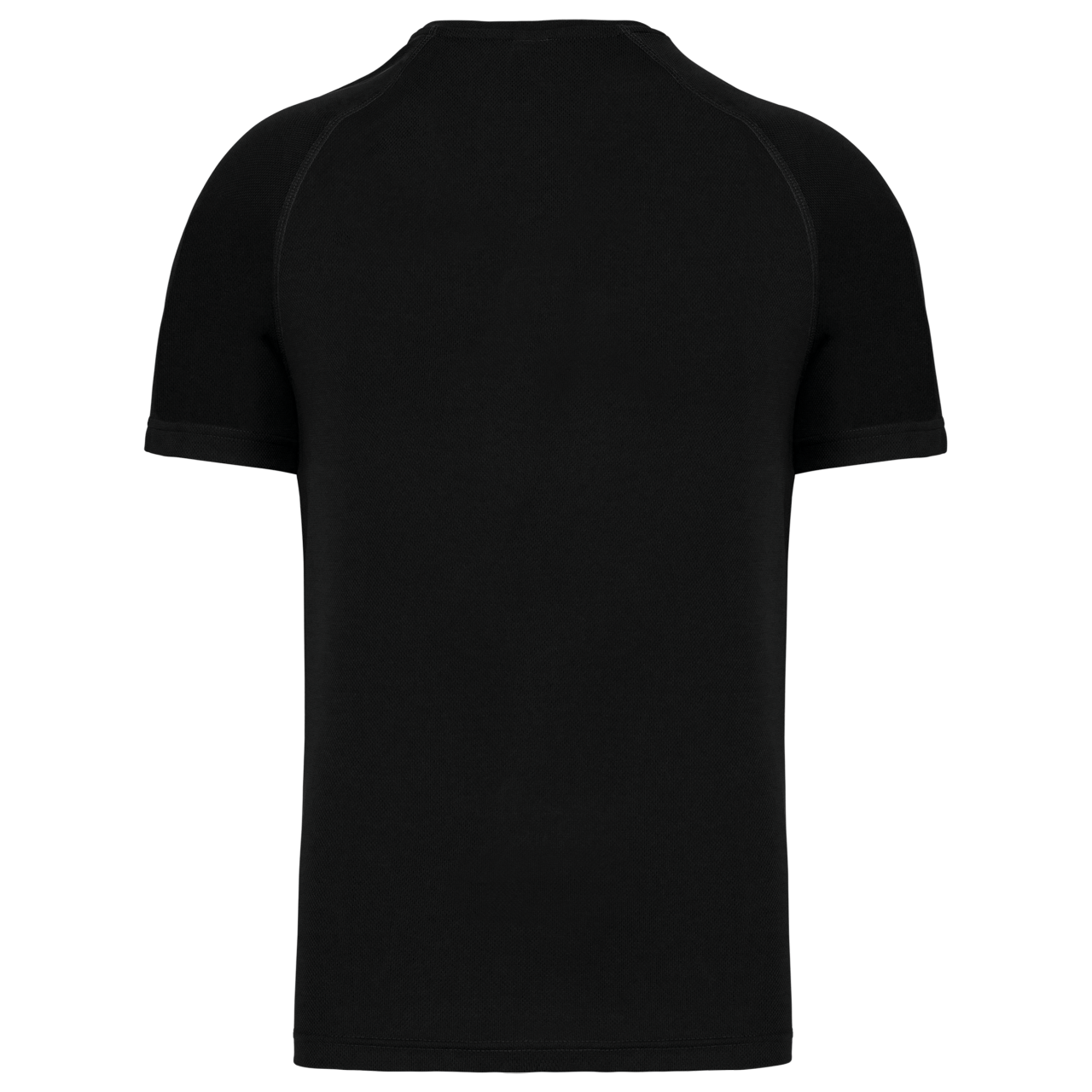 MEN’S V-NECK SHORT SLEEVE SPORTS T-SHIRT - Black - Additional