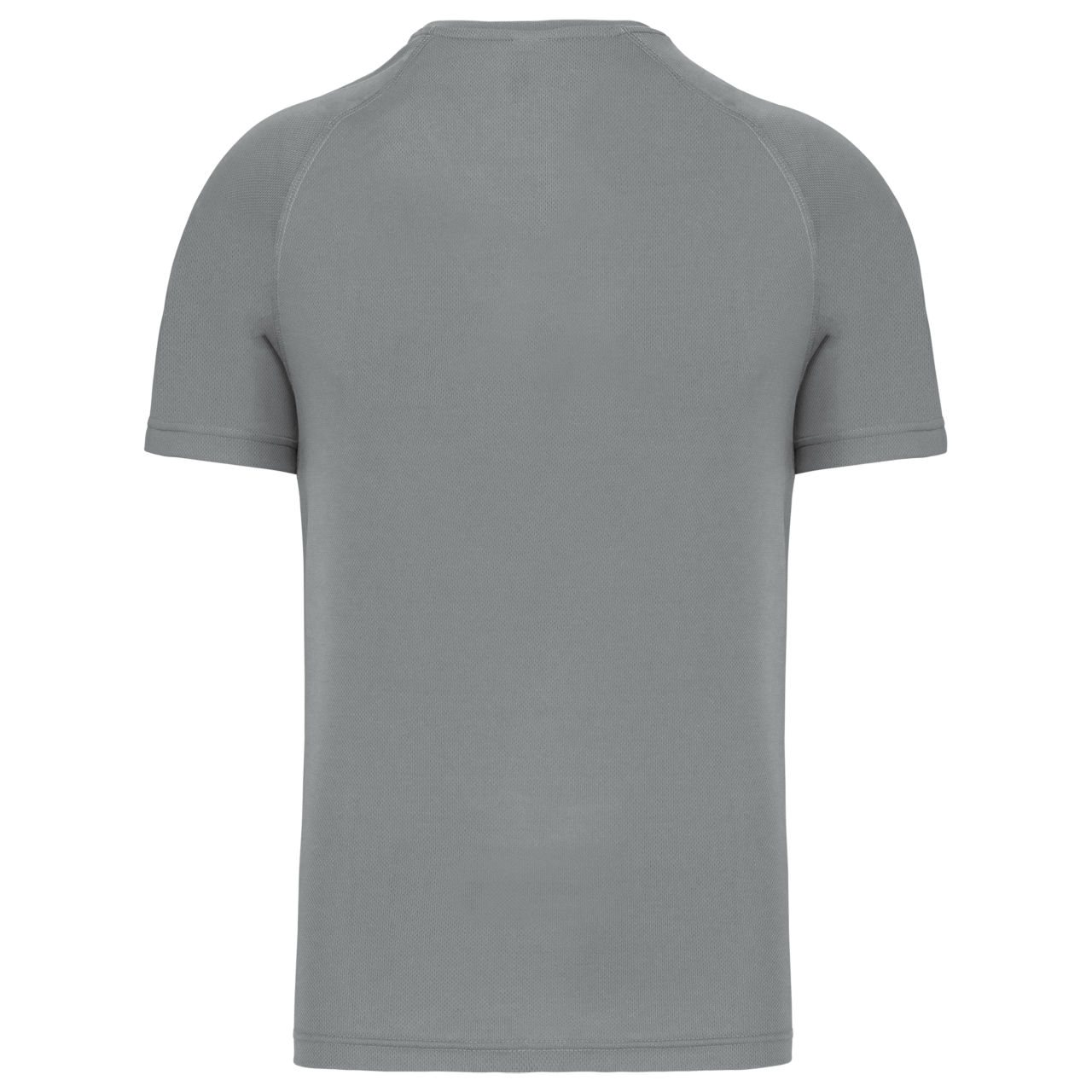 MEN’S V-NECK SHORT SLEEVE SPORTS T-SHIRT - Fine Grey - Additional