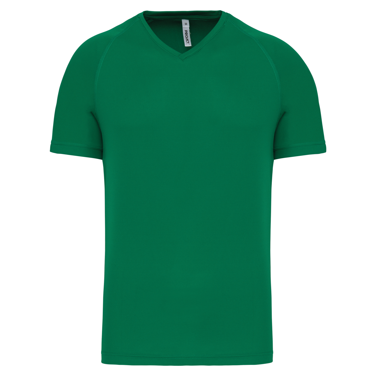 MEN’S V-NECK SHORT SLEEVE SPORTS T-SHIRT - Kelly Green - Main