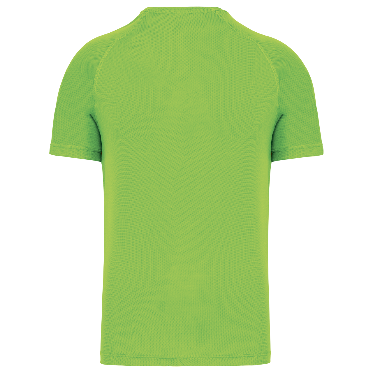 MEN’S V-NECK SHORT SLEEVE SPORTS T-SHIRT - Lime - Additional
