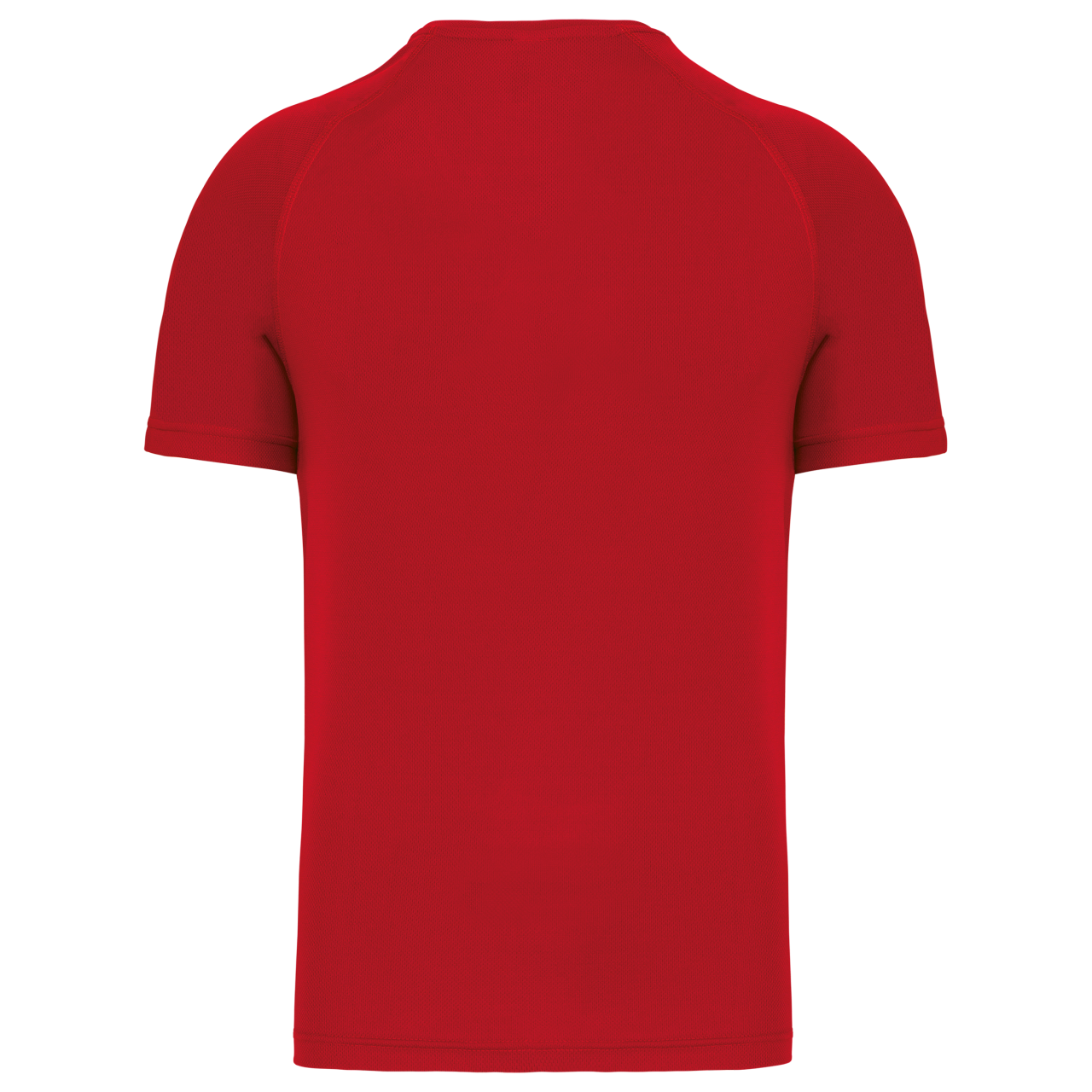 MEN’S V-NECK SHORT SLEEVE SPORTS T-SHIRT - Red - Additional