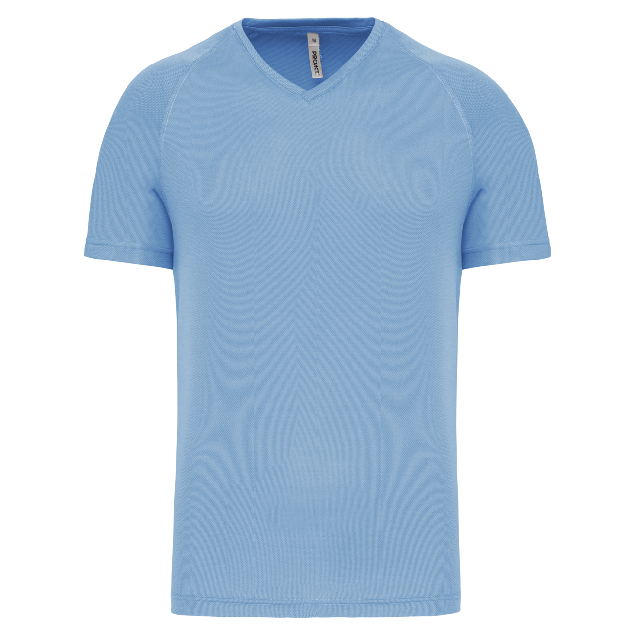 MEN’S V-NECK SHORT SLEEVE SPORTS T-SHIRT - Sky Blue - Main