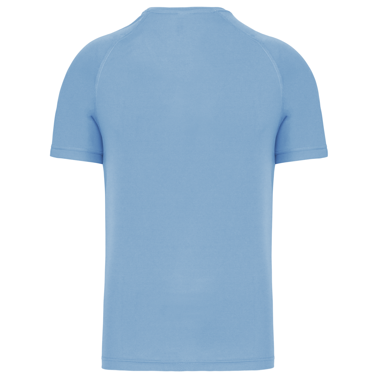 MEN’S V-NECK SHORT SLEEVE SPORTS T-SHIRT - Sky Blue - Additional