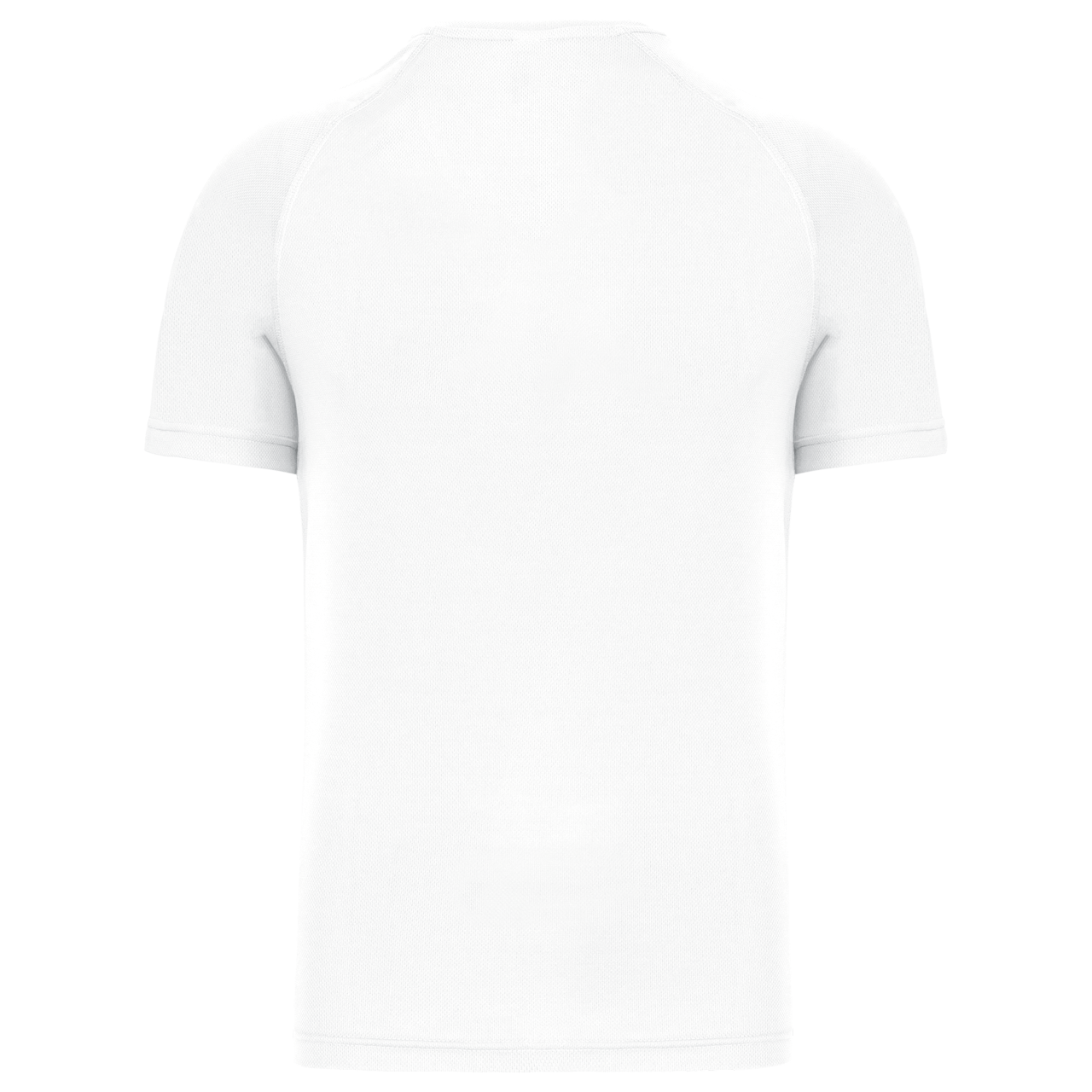 MEN’S V-NECK SHORT SLEEVE SPORTS T-SHIRT - White - Additional