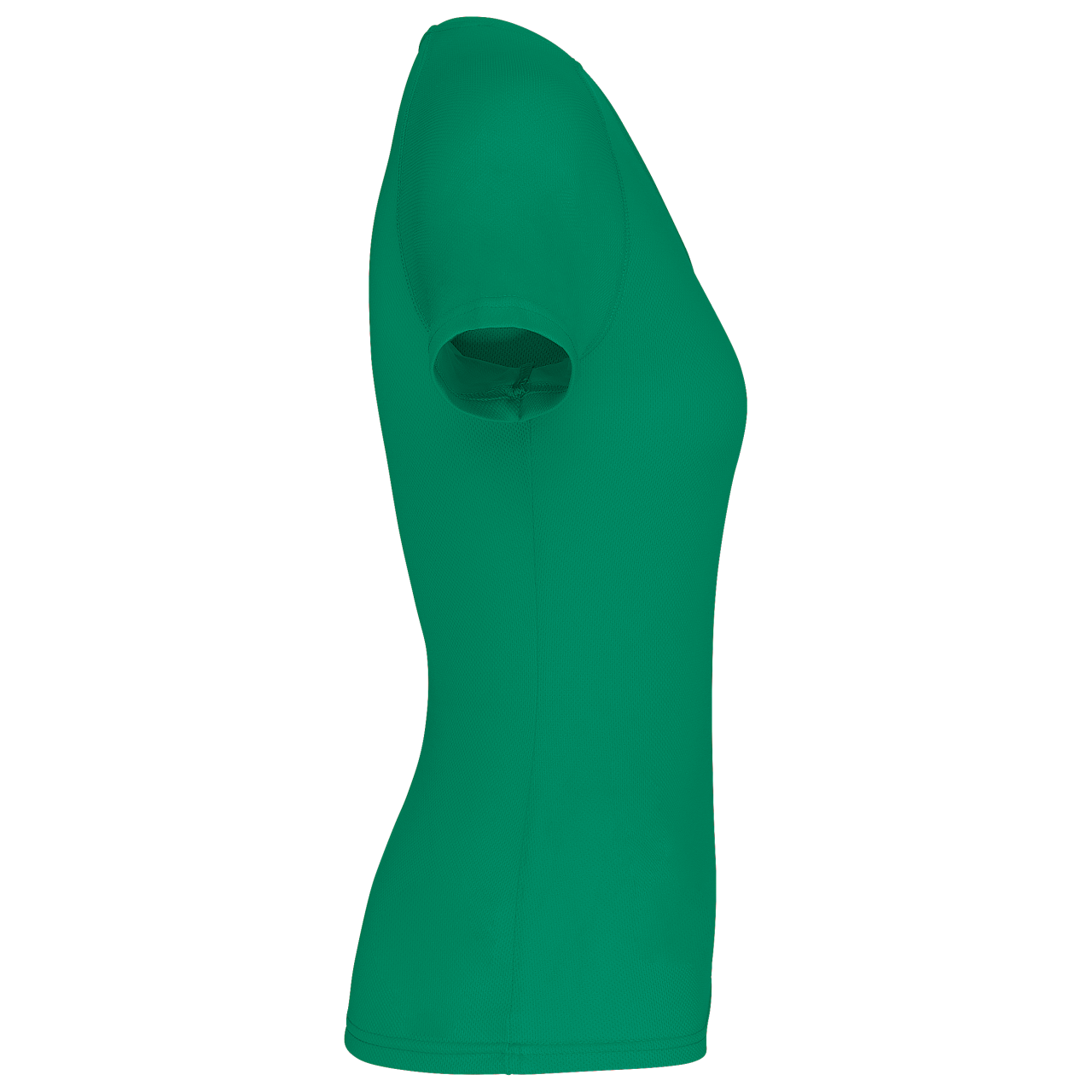 LADIES’ V-NECK SHORT SLEEVE SPORTS T-SHIRT - Kelly Green - Additional