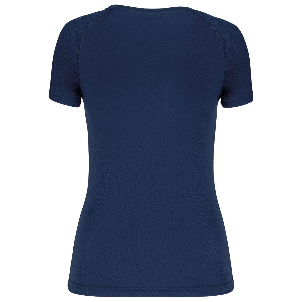 LADIES’ V-NECK SHORT SLEEVE SPORTS T-SHIRT - Sporty Navy - Additional