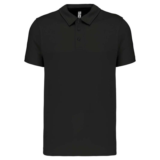 MEN'S SHORT-SLEEVED POLO SHIRT - Black - Main