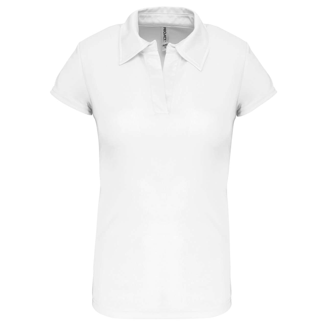 LADIES' SHORT-SLEEVED POLO SHIRT - White - Main