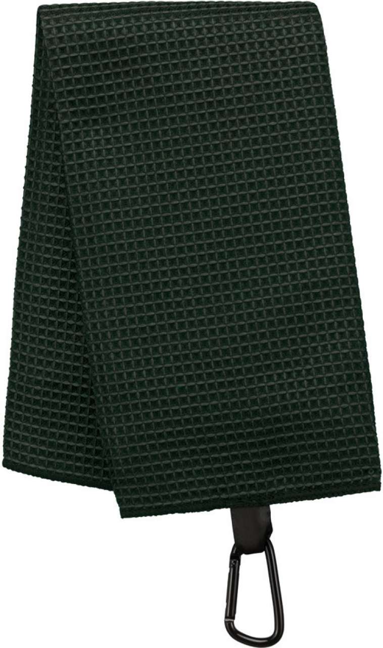WAFFLE GOLF TOWEL - Forest Green - Main
