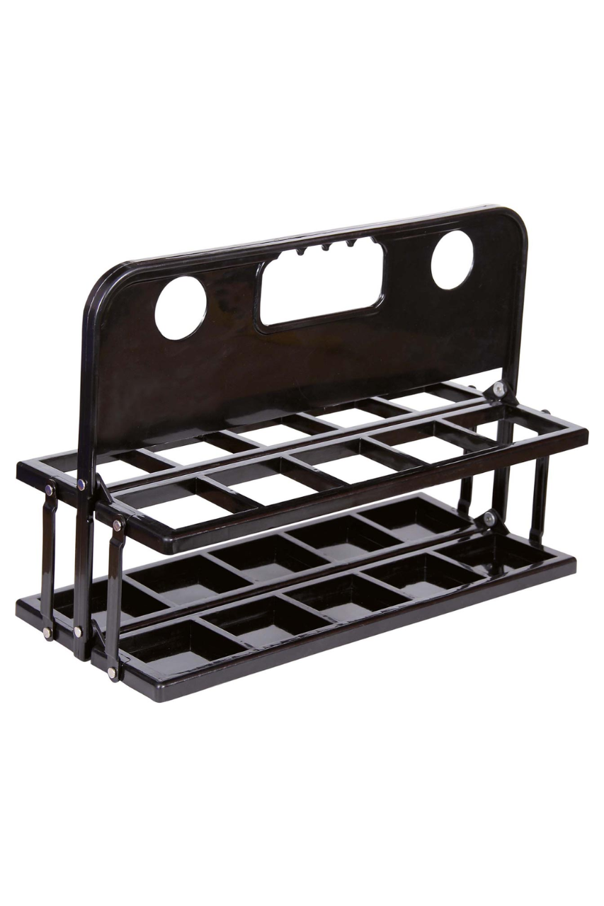 FOLDABLE BOTTLE CARRIER - 10 BOTTLES - Black - modelimageurl