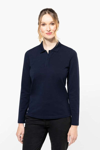 LADIES' LONG-SLEEVED SUPIMA® POLO SHIRT