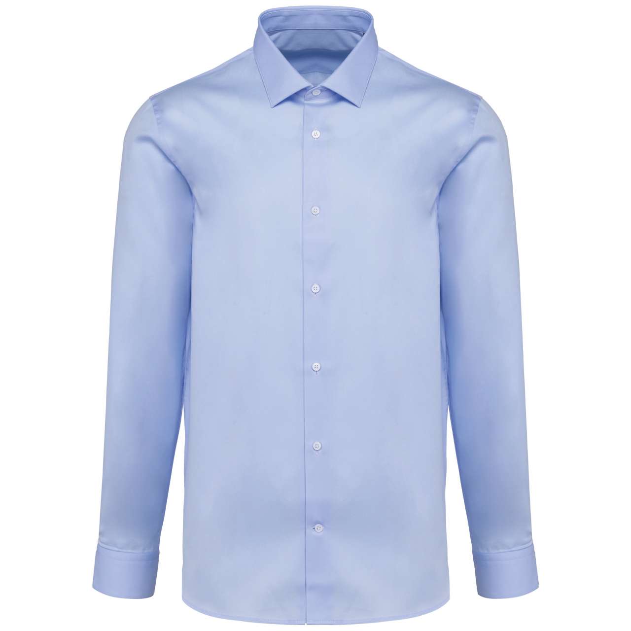 MEN'S PINPOINT OXFORD LONG-SLEEVED SHIRT - Essential Blue - colorimageurl