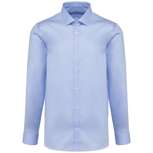 MEN'S PINPOINT OXFORD LONG-SLEEVED SHIRT - Essential Blue - colorimageurl