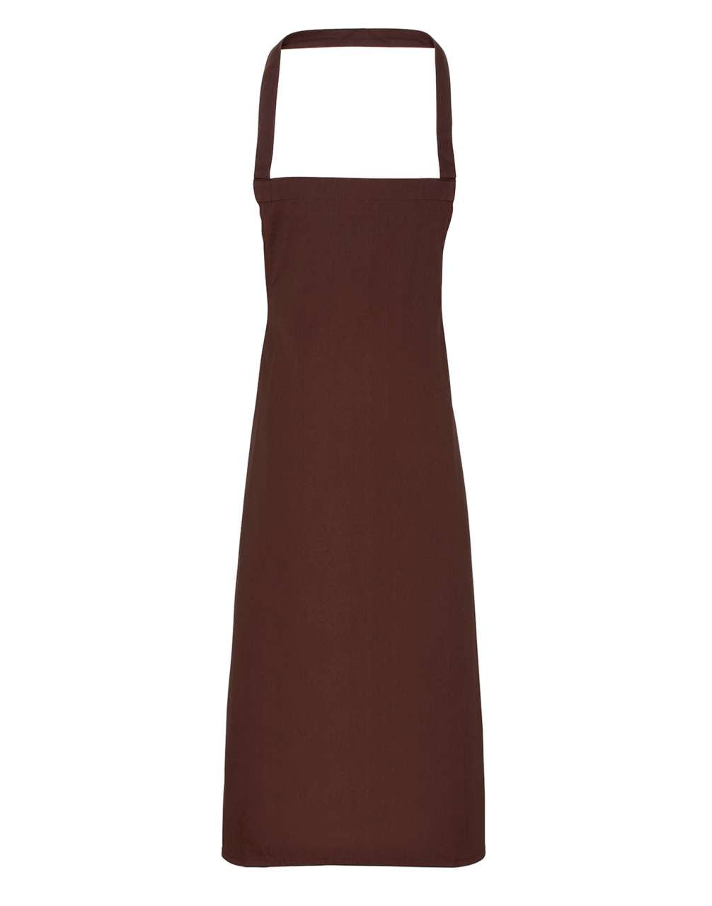 100% ORGANIC COTTON BIB APRON - Brown - Main