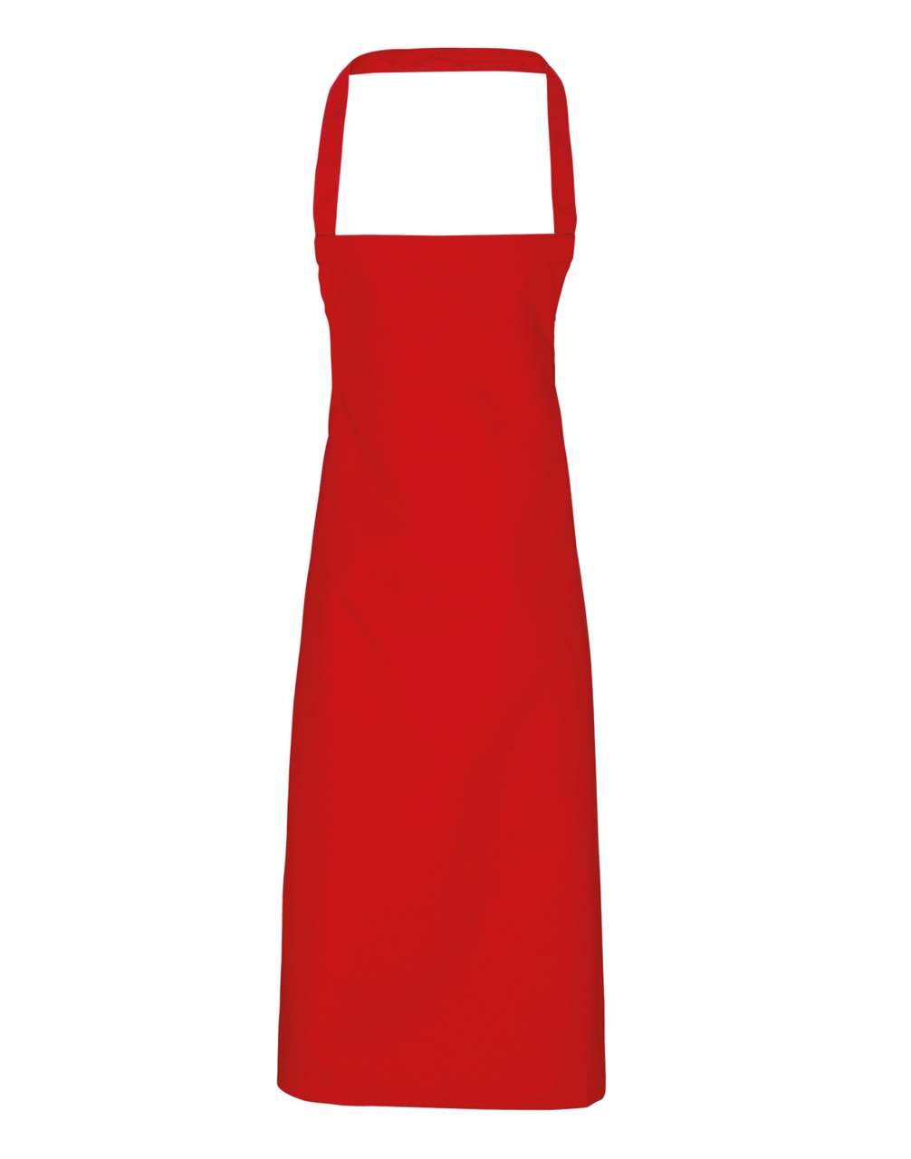 100% ORGANIC COTTON BIB APRON - Red - Main