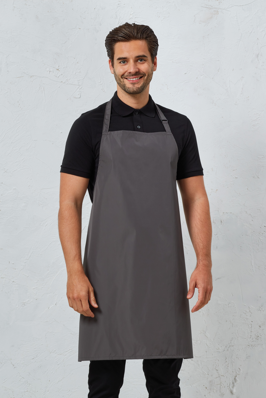 WATERPROOF BIB APRON - White - modelimageurl