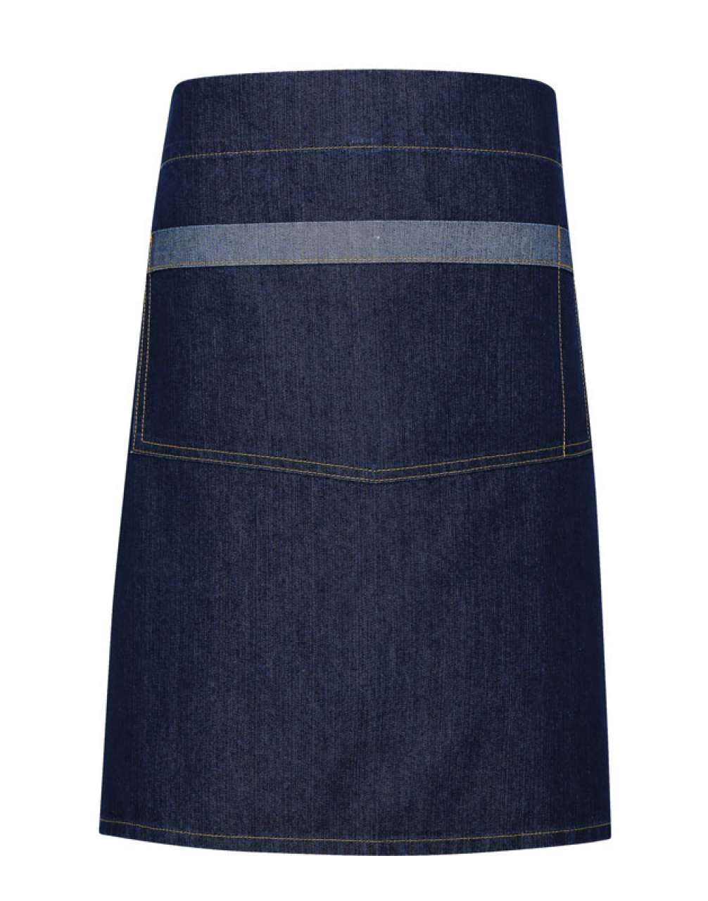 'DOMAIN' CONTRAST DENIM WAIST APRON - Indigo Denim - Main