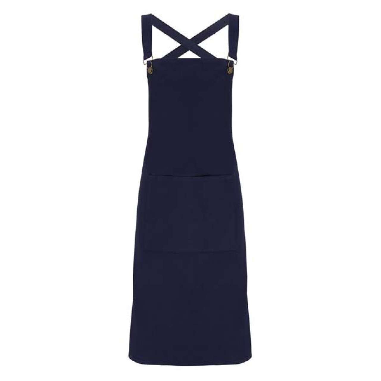CROSS BACK ’BARISTA’ BIB APRON - Navy - Main