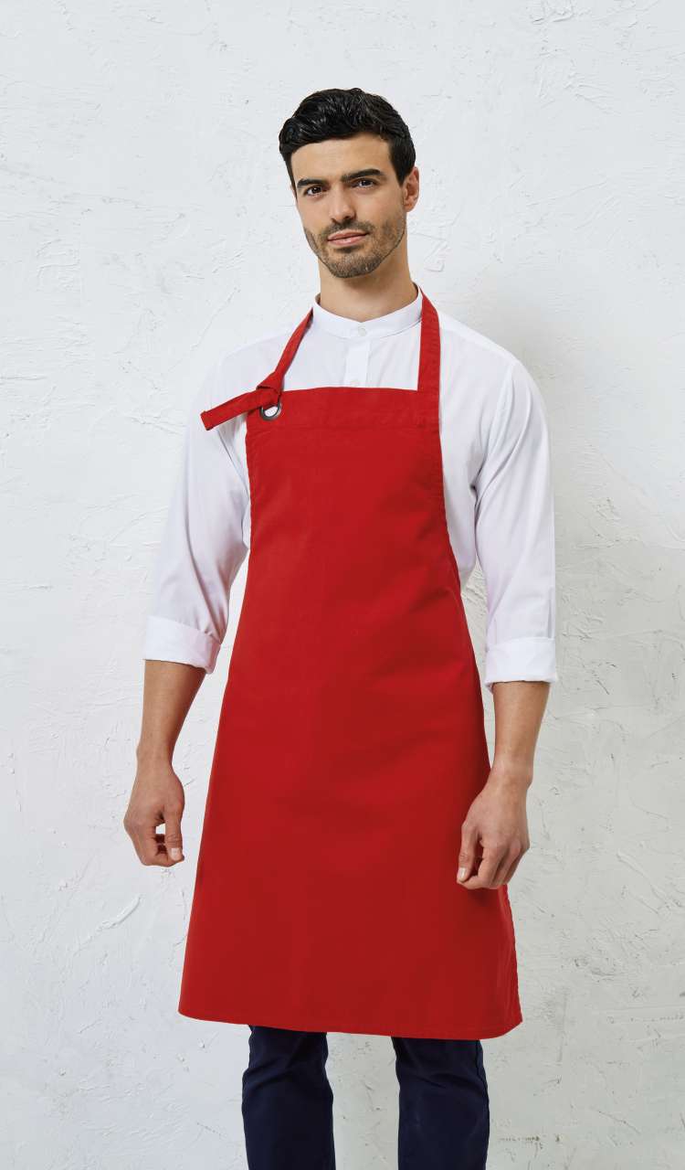'CALIBRE' HEAVY COTTON CANVAS BIB APRON - Navy - Model