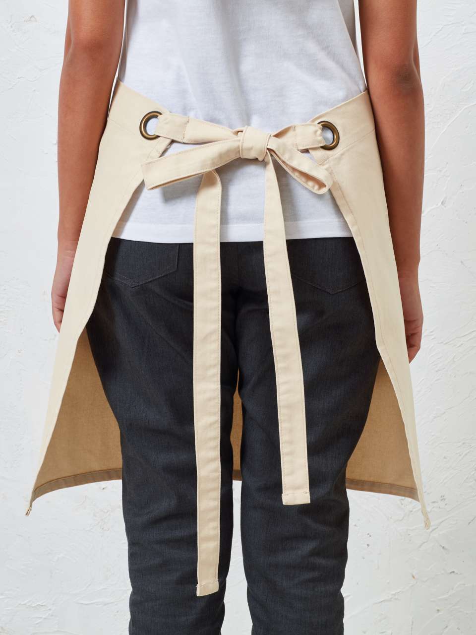'CALIBRE' HEAVY COTTON CANVAS WAIST APRON - Silver - Additional