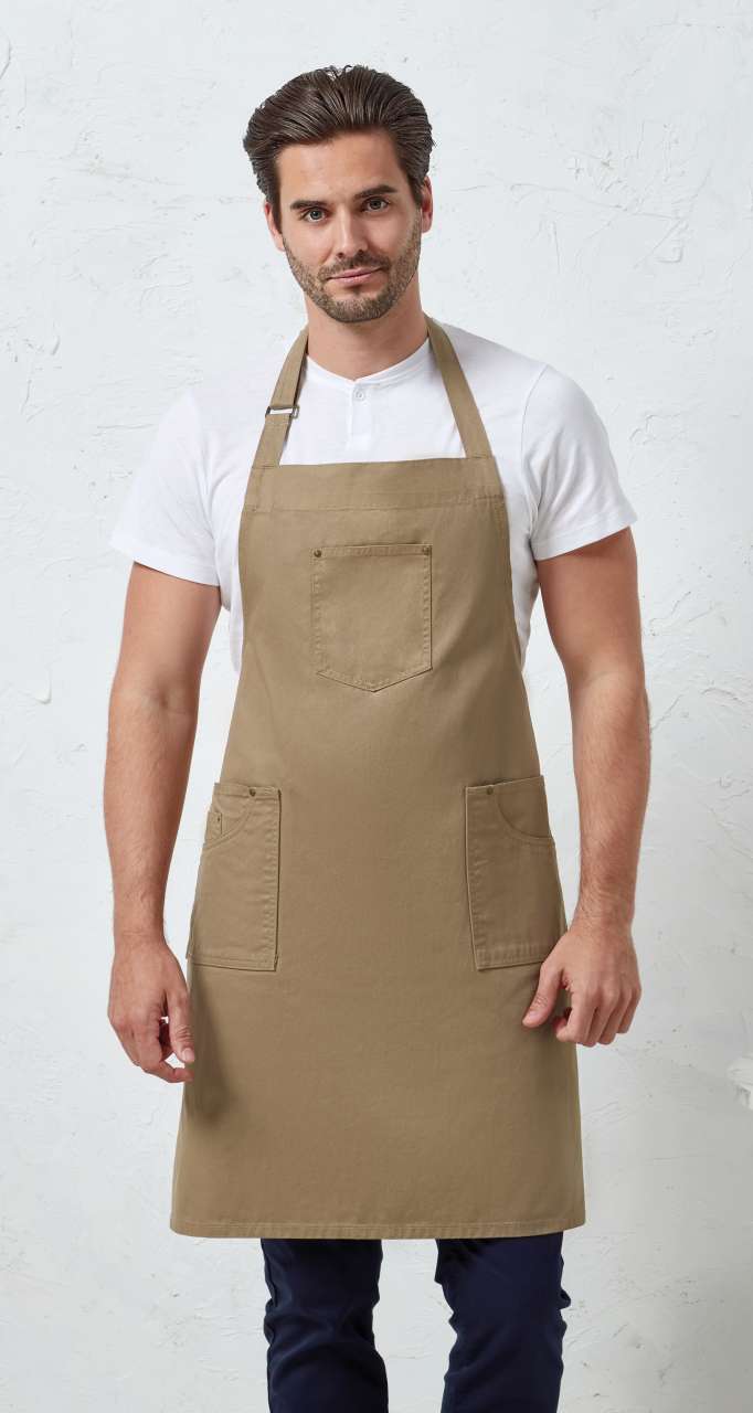'CHINO’ BIB APRON - Navy - Model