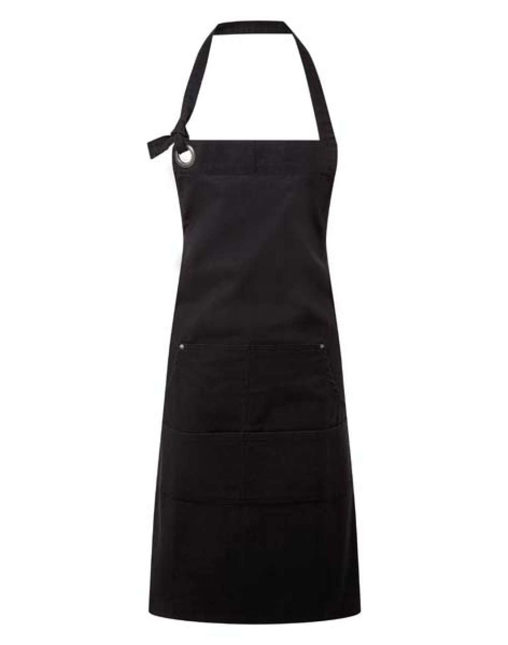 'CALIBRE' HEAVY COTTON CANVAS POCKET APRON - Black - Main