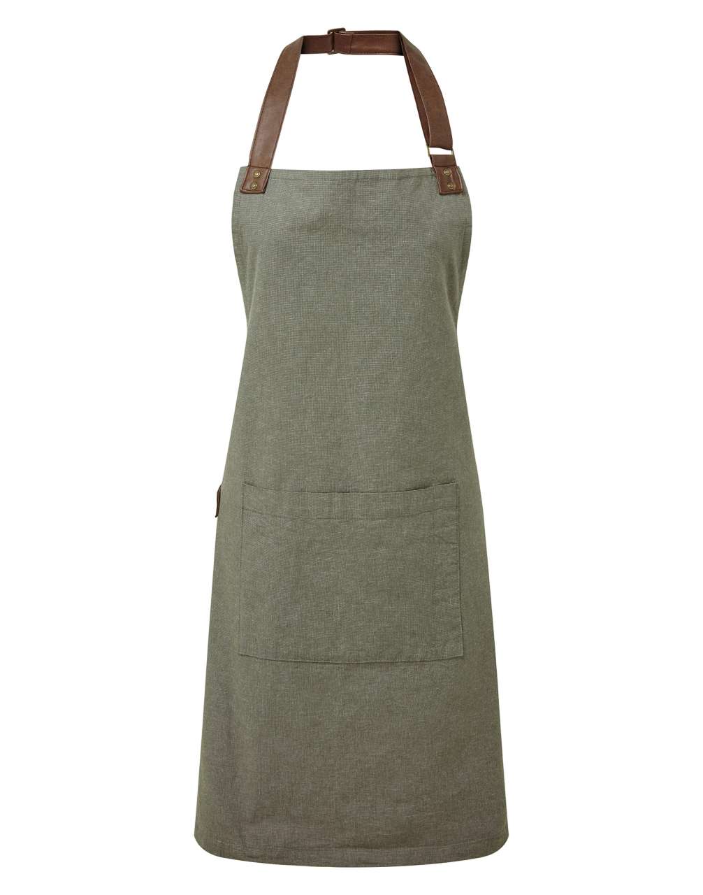'ANNEX' OXFORD BIB APRON - Moss
