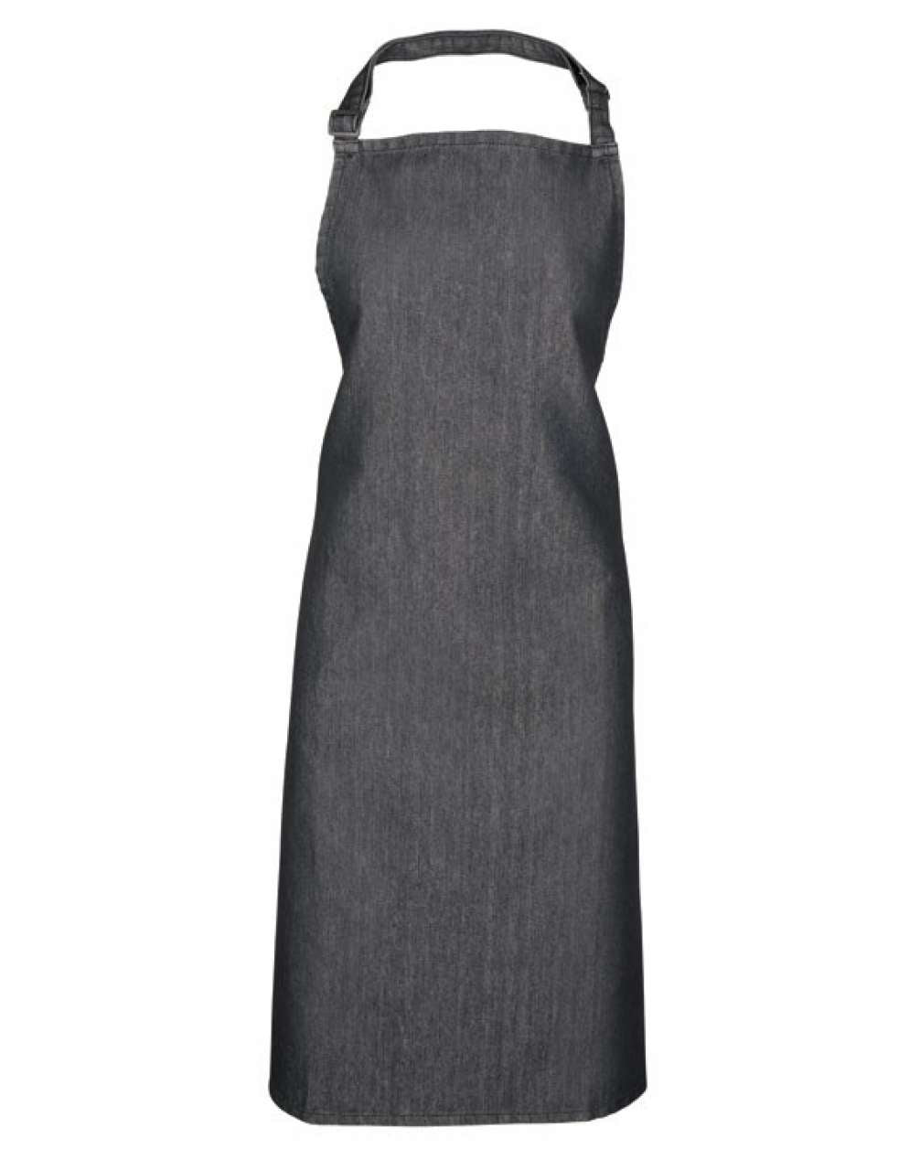 'COLOURS COLLECTION’ BIB APRON - Black Denim - Main