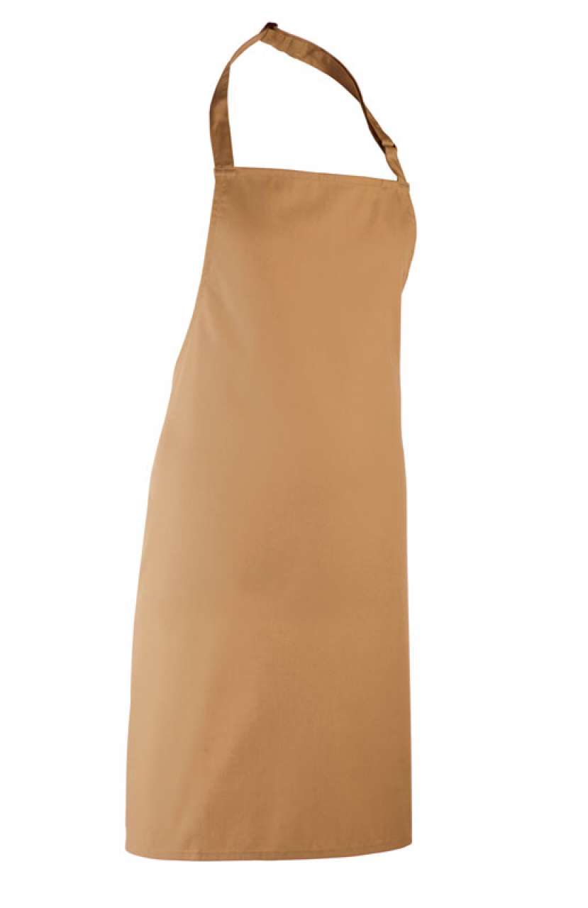 'COLOURS COLLECTION’ BIB APRON - Camel - Main