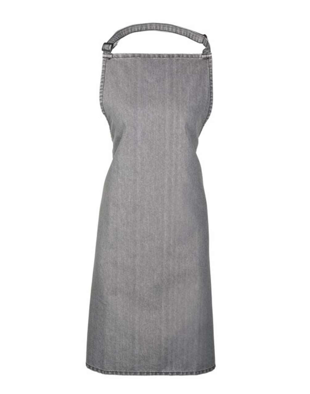 'COLOURS COLLECTION’ BIB APRON - Grey Denim - Main