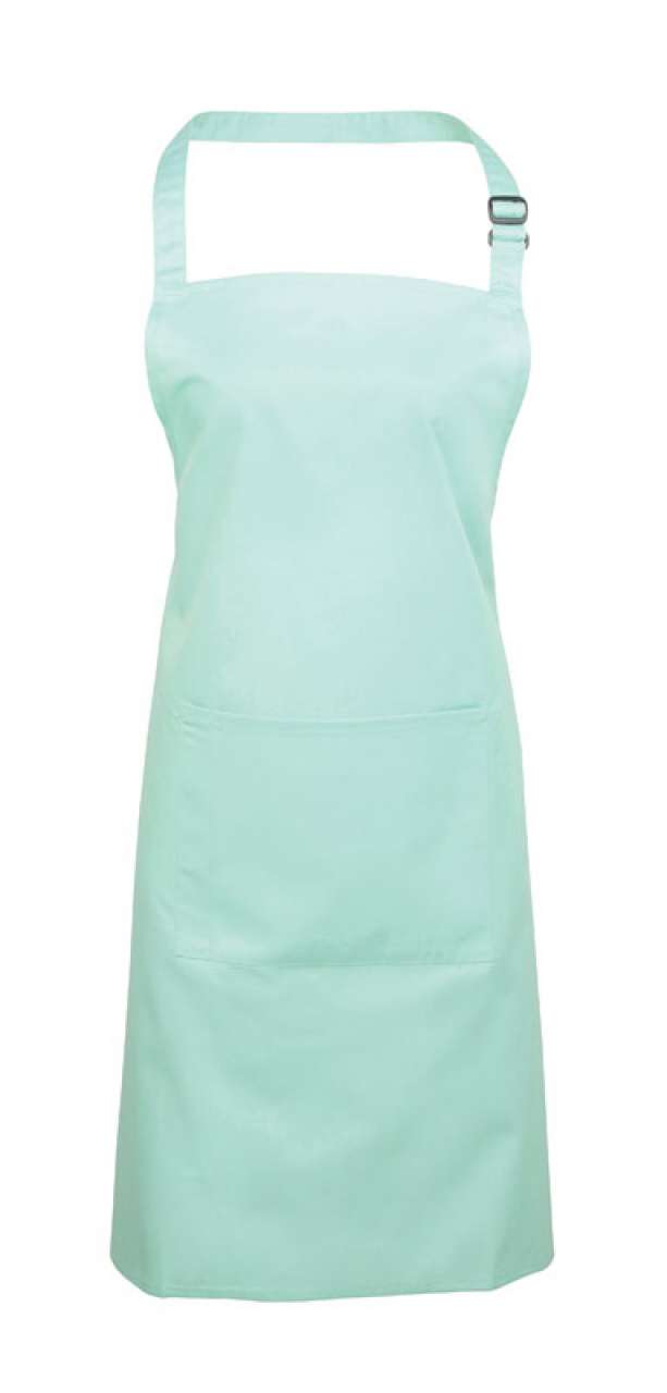 'COLOURS COLLECTION’ BIB APRON WITH POCKET - Aqua - Main