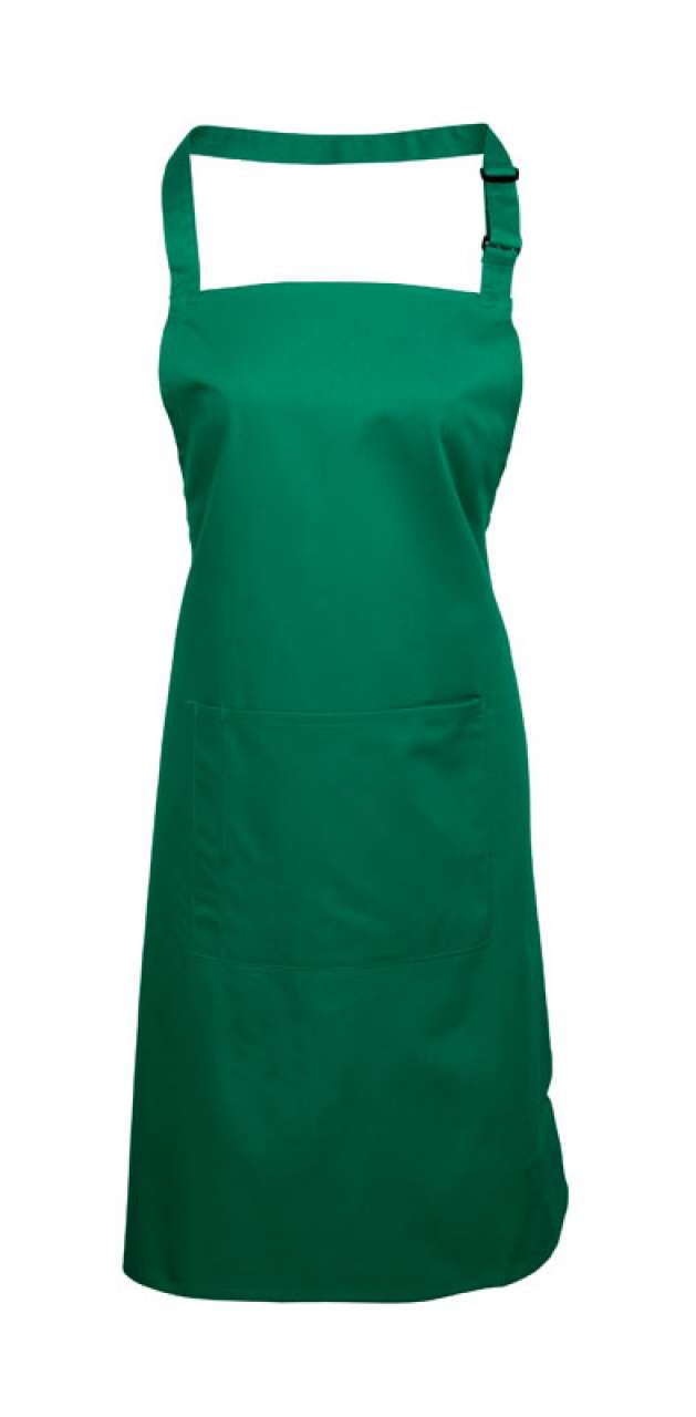 'COLOURS COLLECTION’ BIB APRON WITH POCKET - Emerald - Main