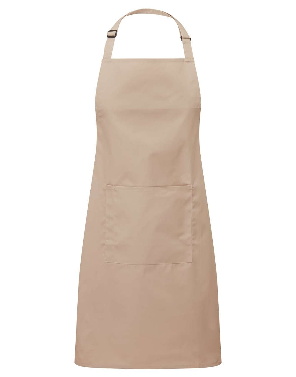 'COLOURS COLLECTION’ BIB APRON WITH POCKET - Latte - Main