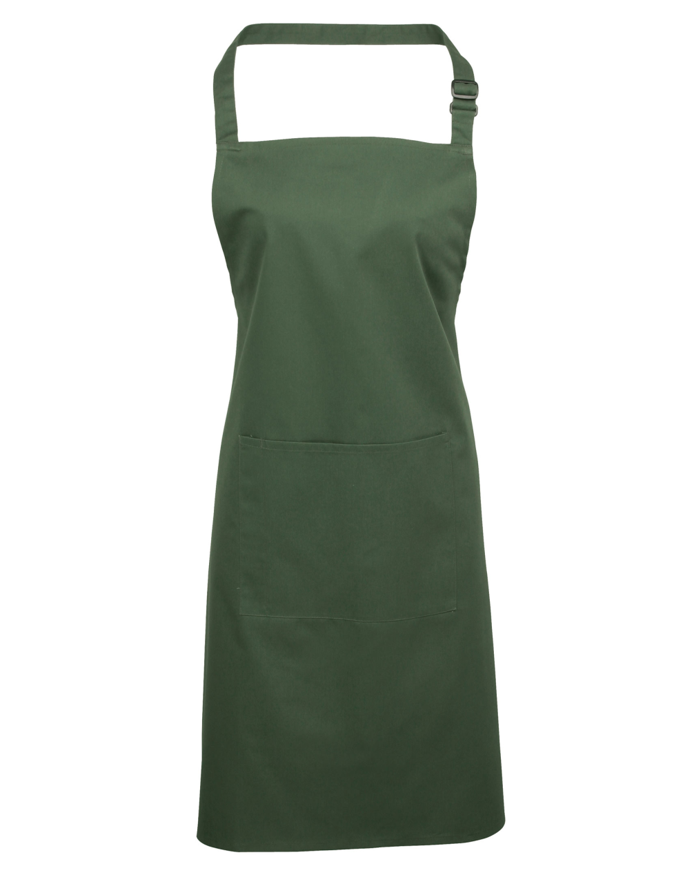 'COLOURS COLLECTION’ BIB APRON WITH POCKET - Moss Green - Main