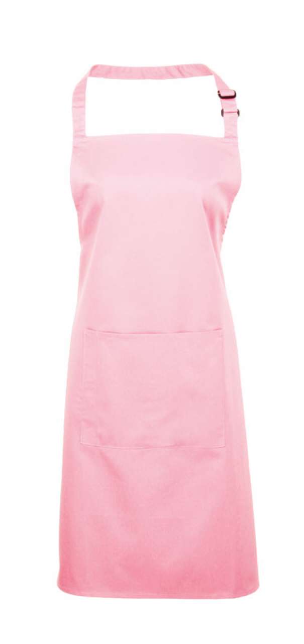 'COLOURS COLLECTION’ BIB APRON WITH POCKET - Pink - Main