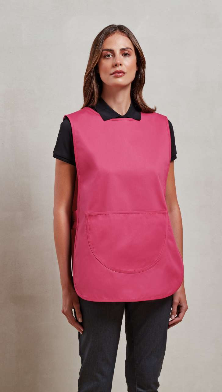 WOMEN'S POCKET TABARD - Fuchsia - Model