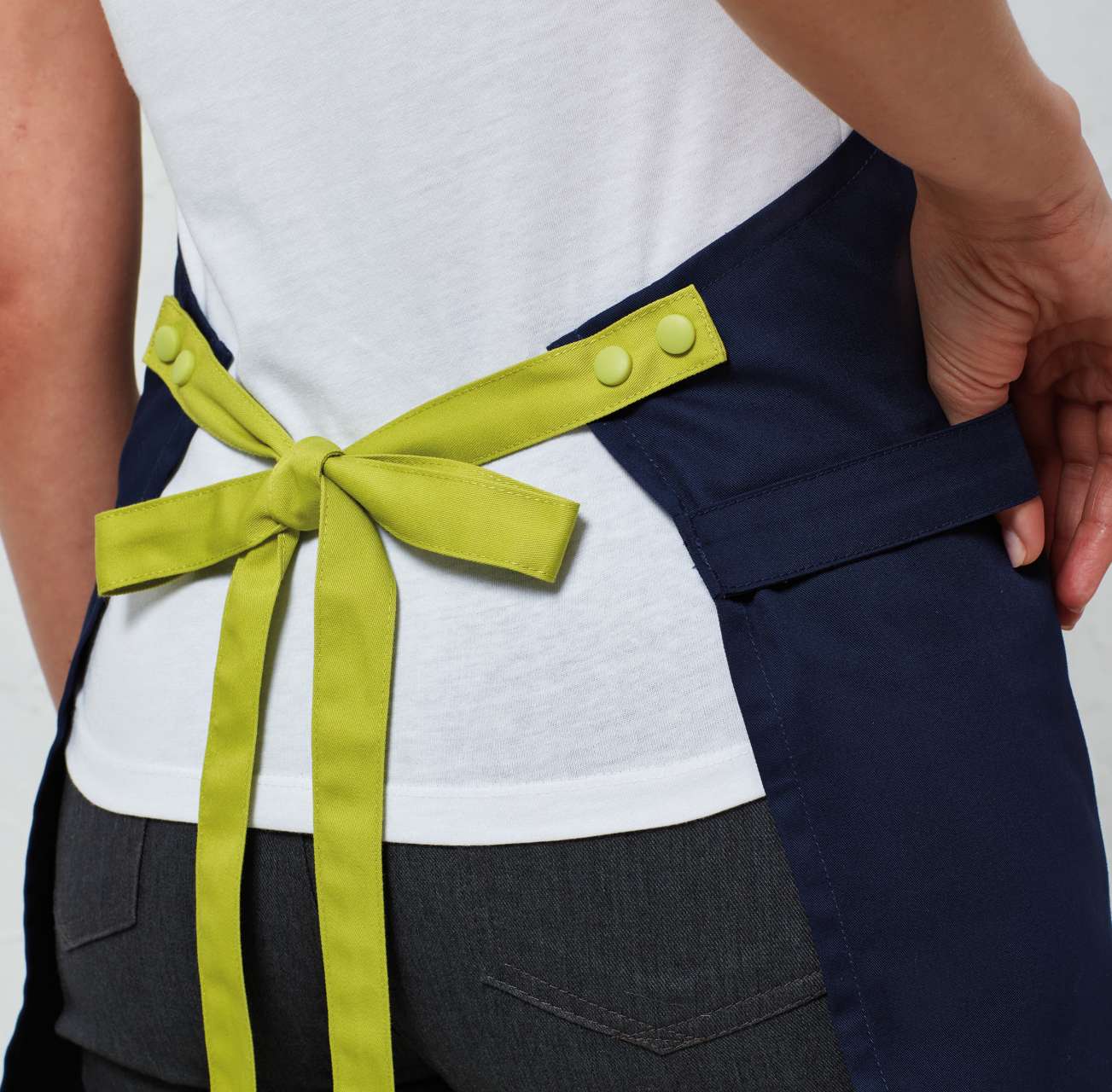 'COLOURS ' SWAP & POP APRON - STRAP - Turquoise