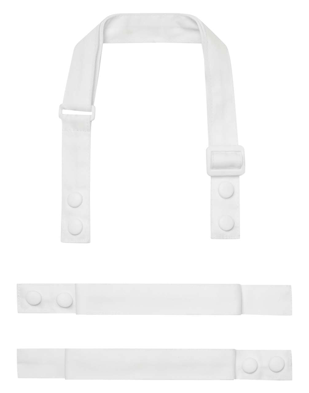 'COLOURS ' SWAP & POP APRON - STRAP - White