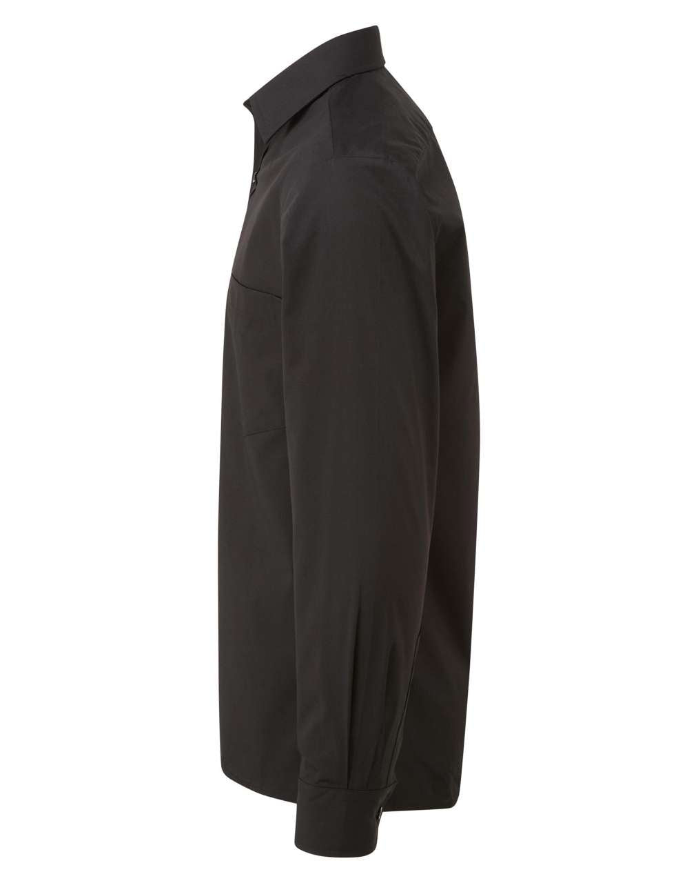 MEN'S LONG SLEEVE POPLIN SHIRT - Black - Additional