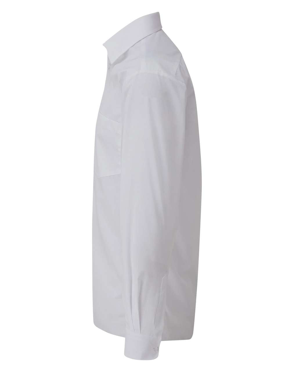 MEN'S LONG SLEEVE POPLIN SHIRT - White - Additional
